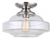 Canarm IFM459B13BN - Chicago 1 Light Flush Mount, Nickel Finish
