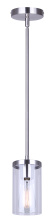 Canarm IPL1234A01BN - Britton 1-Light Rod Pendant, Brushed Nickel Finish