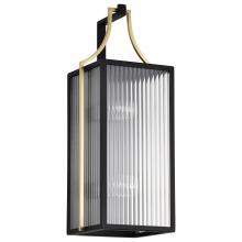 Nuvo 60/8503 - Holden; Large Outdoor Lantern; Gold and Black Finish; Clear Glass