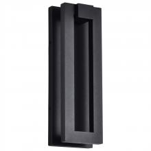 Nuvo 62/2301 - Crew; 32 Watt; 15 Inch LED Outdoor Sconce; Sand Black Finish