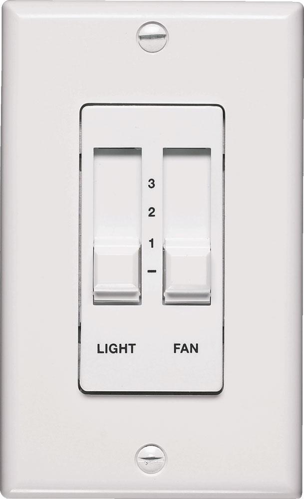 FAN/LT SLIDER CONTROL-WH