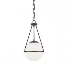 Savoy House Meridian M7025MBK - 1-Light Pendant in Matte Black