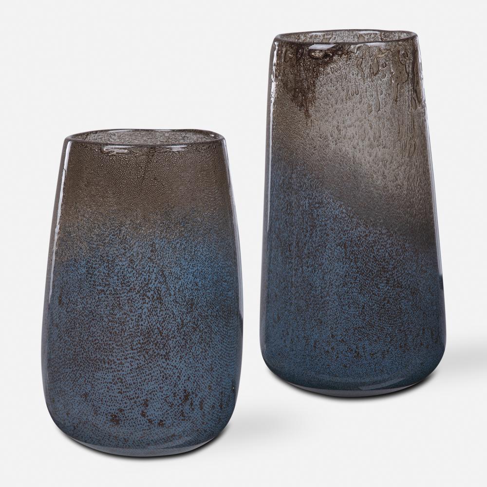 Uttermost Ione Seeded Glass Vases Set/2