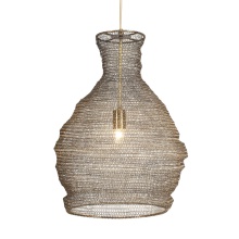 Uttermost 21613 - Uttermost Murmur Woven Brass 1 Light Pendant
