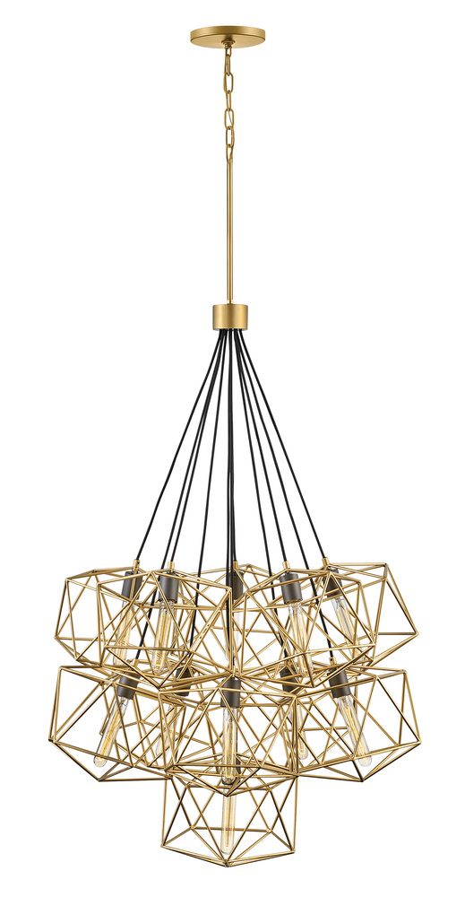 Medium Eleven Light Multi Tier Chandelier