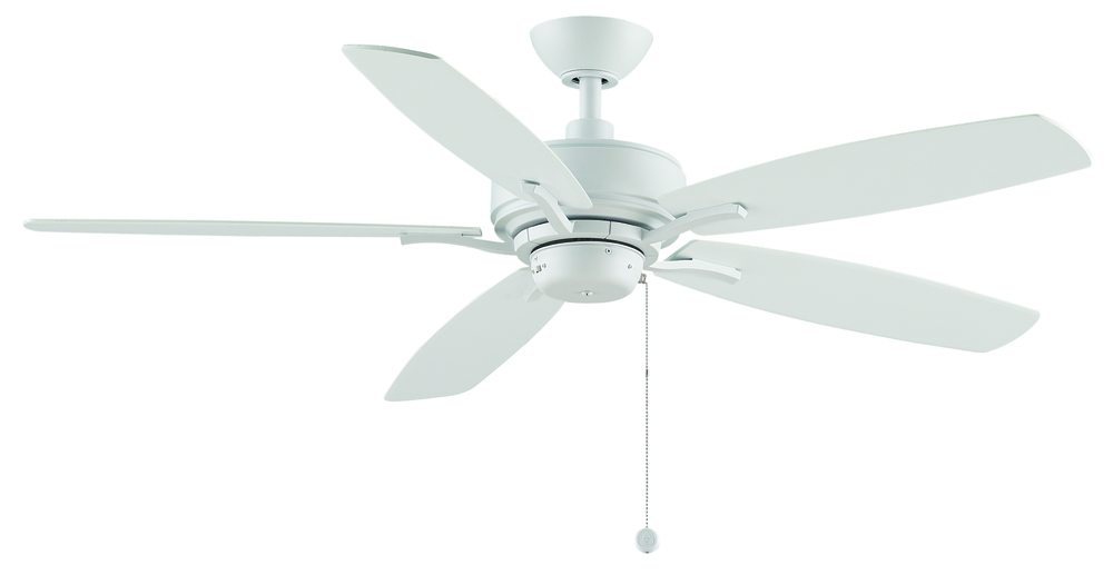Aire Deluxe 52 inch Indoor Ceiling Fan - Matte White with Matte White blades