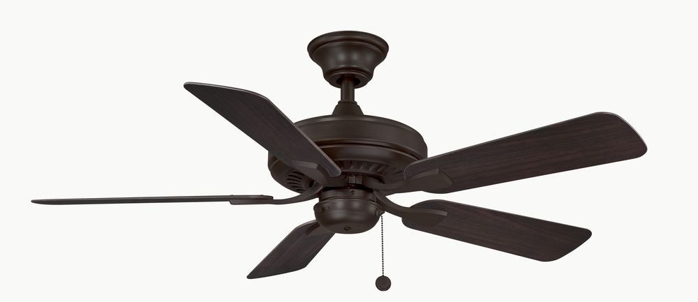 Edgewood 44 inch Indoor/Outdoor Ceiling Fan - Dark Bronze with Dark Walnut blades