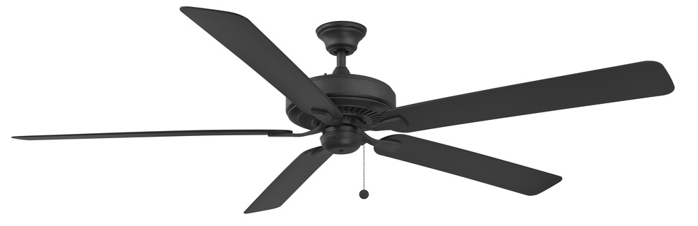 Edgewood 72 inch Indoor/Outdoor Ceiling Fan - Black with Black blades