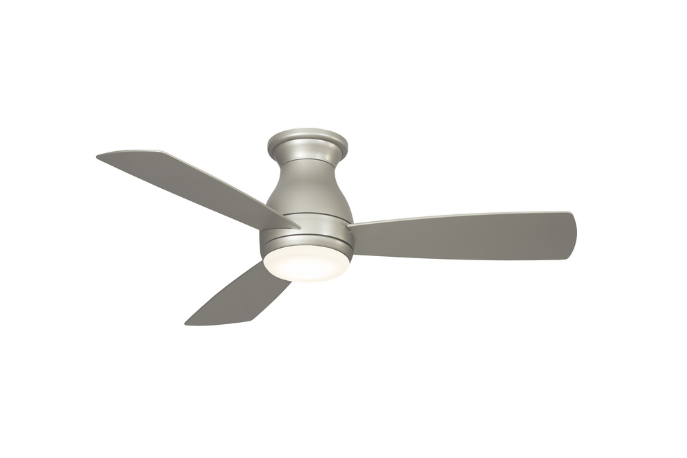 Hugh 44 inch Indoor/Outdoor Ceiling Fan with LED Light Kit - Brushed Nickel